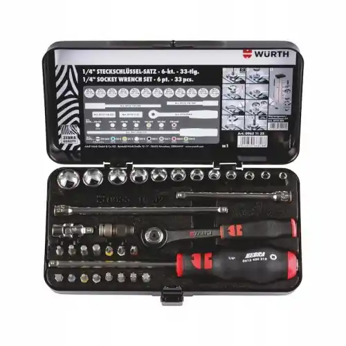 NOWY Zestaw kluczy nasadowych Wurth 09651132 Oferta czasowa