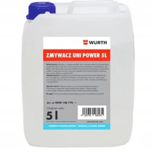 Super okazja Oryginalny zmywacz uniwersalny Power WURTH 5L