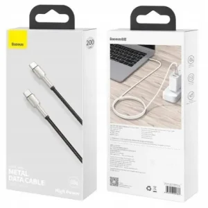 Oryginalny kabel USB typ C - USB typ C Baseus 2 m Bezpieczne zakupy