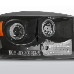 Lampy przednie DODGE RAM 06-08 ANGEL EYES BLACK Nie przegap