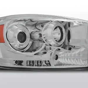 Tylko do końca tygodnia Lampy przednie DODGE RAM 06-08 ANGEL EYES CHROME