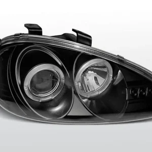 Popularny Lampy przednie MAZDA MX3 91-98 ANGEL EYES BLACK