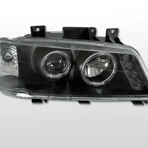Ograniczona ilość Lampy przednie PEUGEOT 405 09.87-12.96 ANGEL EYES BLACK
