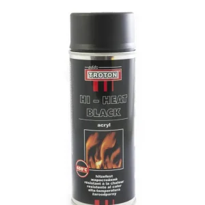 Nowość Farba żaroodporna Czarna - Troton Hi-Heat Black Acryl 400ml