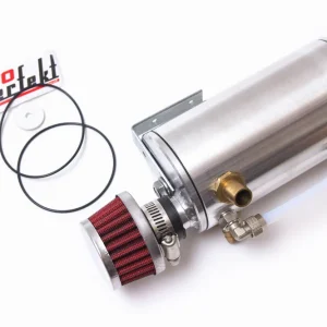 Nowość Oil Catch Tank - Separator Oleju Z Filtrem - Srebrny
