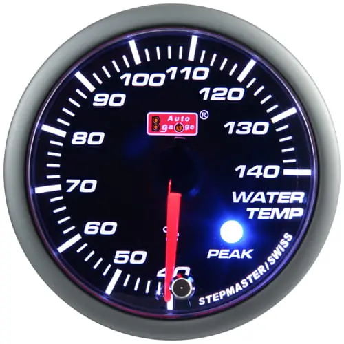 Nowy Wskaźnik temperatura wody SM PEAK - bursztynowo biały 52mm