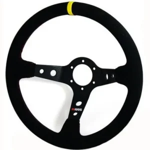 RRS Rally Suede Steering Wheel Black 350mm - Zamszowa kierownica z odsadzeniem 90mm Wyprzedaż