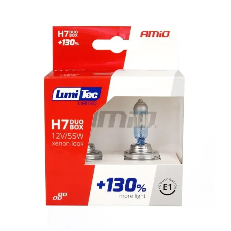 Żarówki H7 lumi tec limited duo box + 130 % Taniej