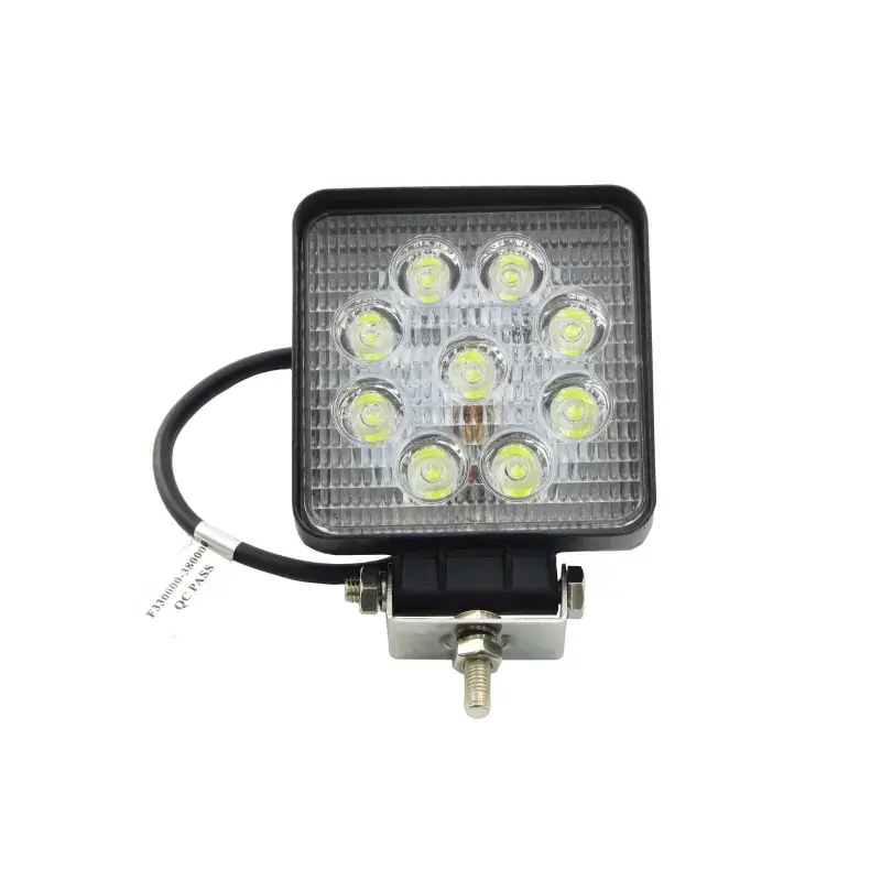 Szybka wysyłka Lampa robocza 9 led aluminiowa obudowa halogen 27W