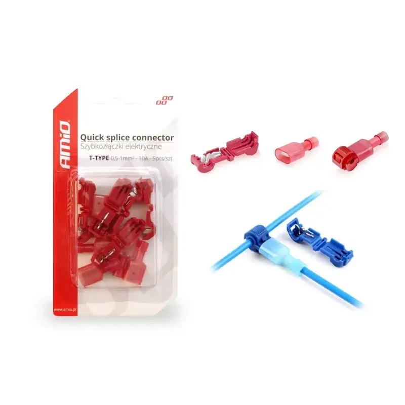 Ostatnie sztuki Szybkozłączki elektryczne 0,5-1mm 10A 5szt