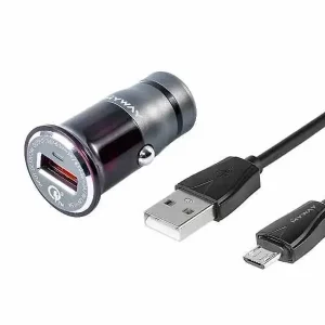 Ładowarka 12/24V QC3.0 1x USB + kabel USB do micro USB Dostępne od ręki