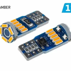 Taniej Żarówka VISION W5W (T10) 12V 15x 4014 SMD LED, nonpolar, CANBUS, pomarańczowa, 2 szt.