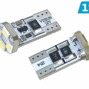 Żarówka VISION W5W (T10) 12V 4x 3528SMDLED, CANBUS, biała, 2 szt. Dostępne od ręki