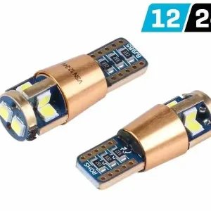 Dodaj do koszyka Żarówka VISION W5W (T10) 12/24V 10x 3030 SMD LED, nonpolar, CANBUS, biała, 2 szt.