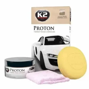 PROTON Twardy wosk Carnauba, 200g + aplikator + mikrowłókno Wysoka jakość
