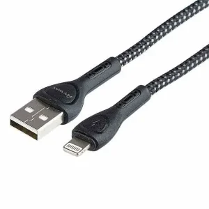 Kabel do ładowania i synchronizacji, w oplocie z mikrofibry, podświetlenie LED, 200 cm, USB > Lightning Niska cena
