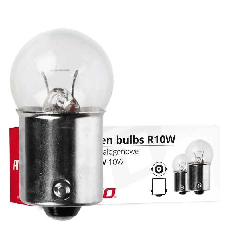 Żarówki halogenowe R10W BA15s 24V 10 szt. AMIO-01004 Taniej