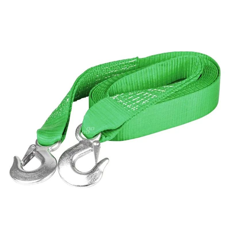 Lina holownicza linka do holowania taśmowa 8000 kg 70 mm 5 m hak + hak AMIO-03993 Oferta czasowa