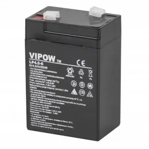 Nowy Akumulator żelowy VIPOW 6V 4.5Ah (BAT0200)