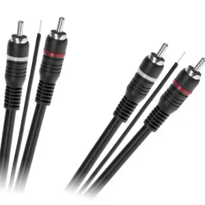 Kabel 2 x RCA - 2 x RCA z żyłą sterującą 5m Dostępne od ręki