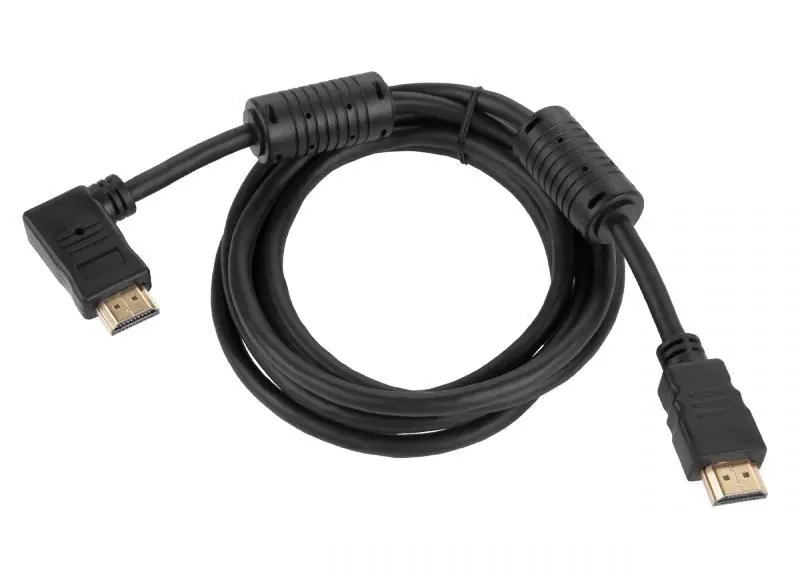 Kabel HDMI-HDMI 1.4v kątowo-prosty 1.8M KPO3708-1.8 Hit cenowy