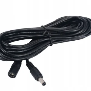 Kabel przedłużacz DC 2,1/5,5 gniazdo - wtyk 1,5m Kup teraz