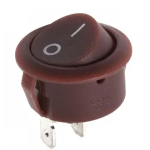 Tani Przełącznik kołyskowy R5 01 brązowy 6A/250V