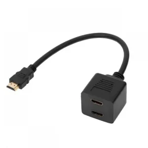 Bestseller Rozgałeźnik HDMI wtyk - 2 x gniazdo na kablu 30cm