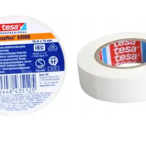 Cena promocyjna Taśma izolacyjna Tesa PCV 53988 15mm 10m biała