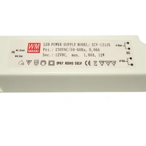 Oferta Zasilacz LED 12V 12W napięciowy IP67 (009755)