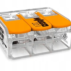 Premium Złączka elektryczna WAGO linka, drut 3x0,5-6mm2