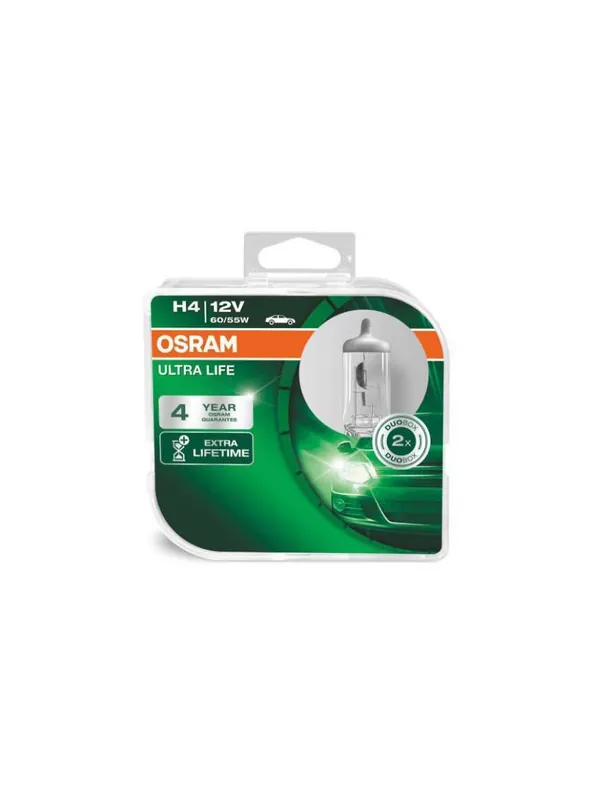 Bezpieczna płatność OSRAM Żarówki H4 ULTRA LIFE 4 Lata Gwarancji