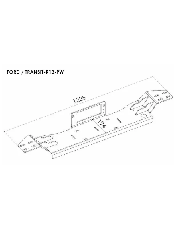 Płyta montażowa wyciągarki - Ford Transit (2014 -2019) Wybór klientów